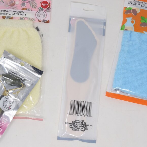 Home Spa Bath Mitt Hair Wrap Facial Roller Foot File New Gift Mom Bride Stocking - Picture 6 of 10